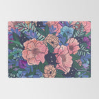 Wild Flowers (on Blue) Rug Gallery Image 2