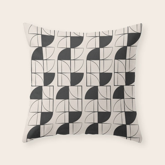 Lines in Motion 9 Throw Pillow Gallery Image 1
