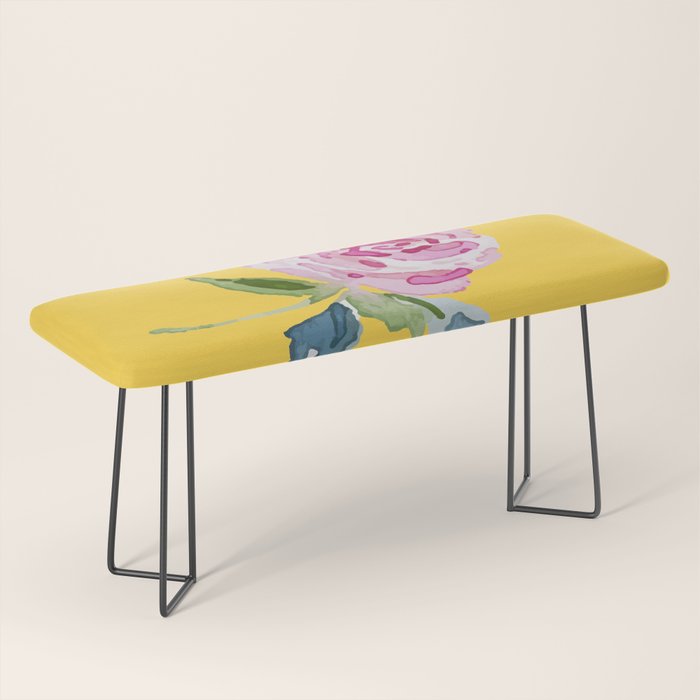 Watercolor Rose Bench Gallery Image 1