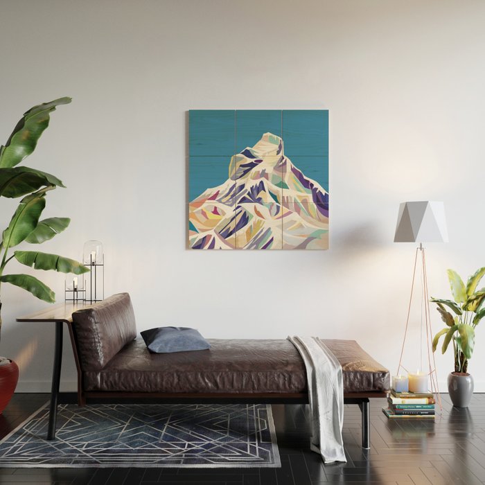 Klein Matterhorn Wood Wall Art Gallery Image 2