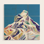 Klein Matterhorn Wood Wall Art Gallery Image 1