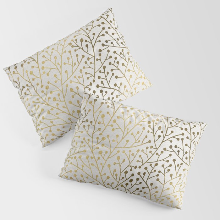 Gold Berry Branches Pillow Sham Gallery Image 3