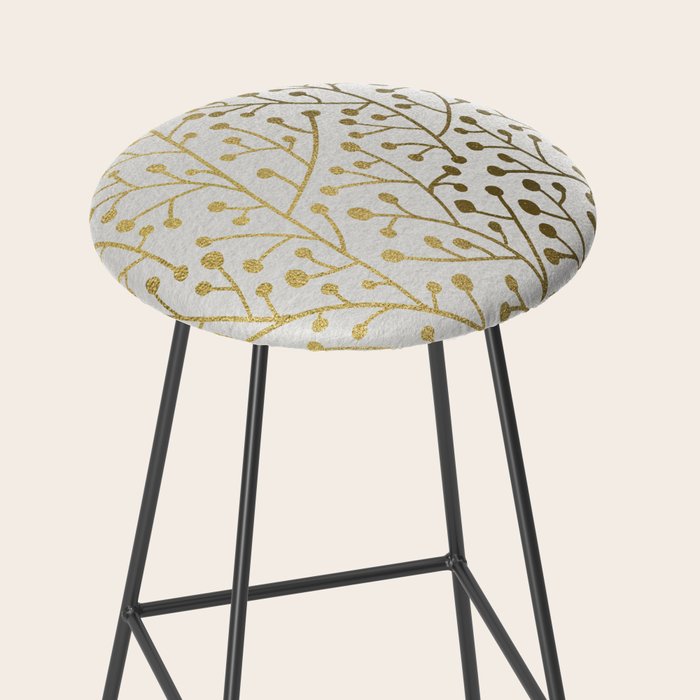 Gold Berry Branches Stool Gallery Image 2