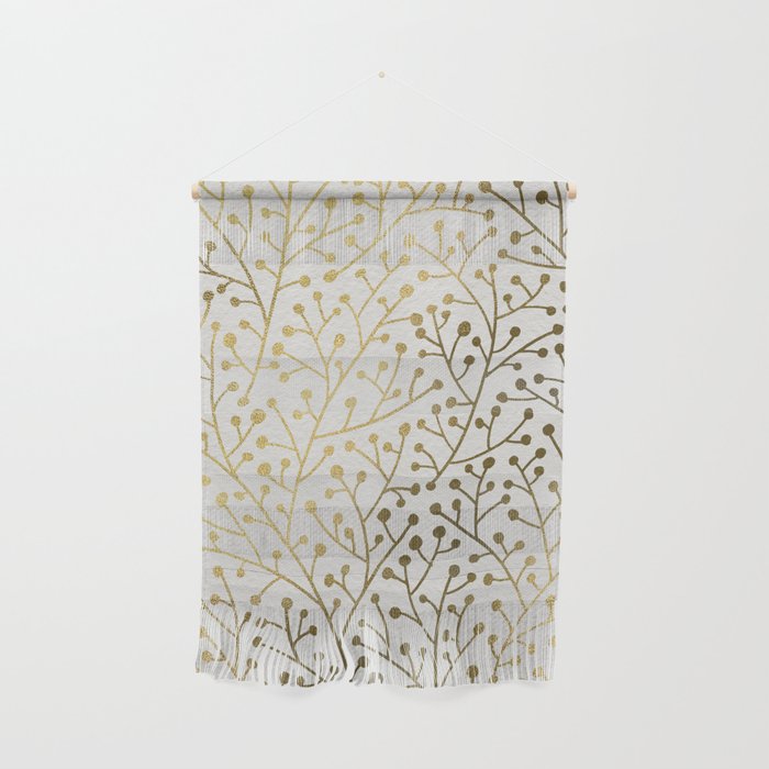 Gold Berry Branches Wall Hanging Gallery Image 1