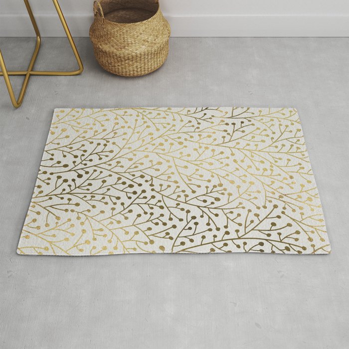 Gold Berry Branches Rug Gallery Image 1