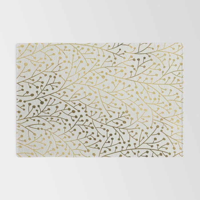 Gold Berry Branches Rug Gallery Image 2