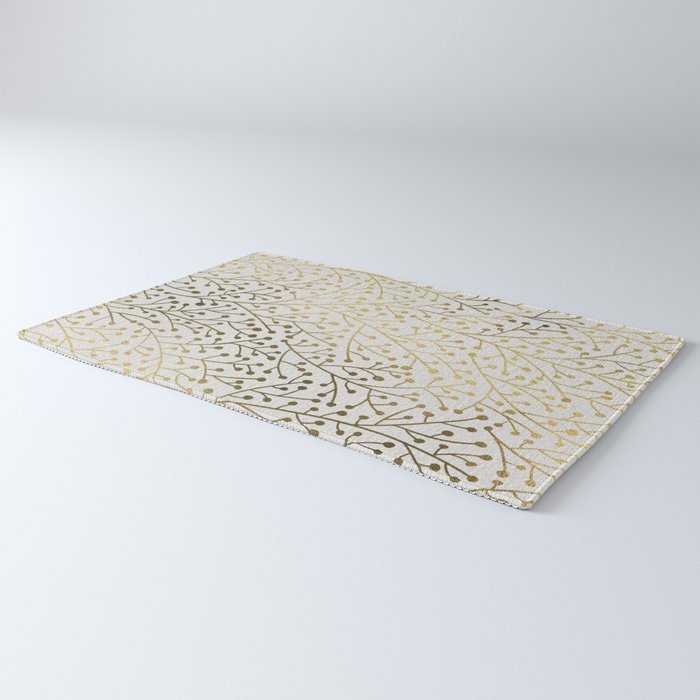 Gold Berry Branches Rug Gallery Image 3