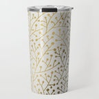 Gold Berry Branches Travel Mug Gallery Image 1