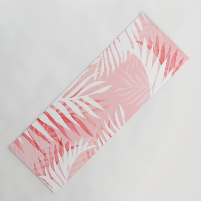 Tropical bliss - coral Yoga Mat Gallery Image 1