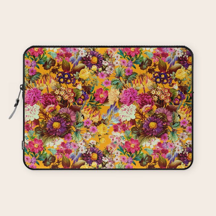Multicolor Botanical Garden Laptop Sleeve Gallery Image 1