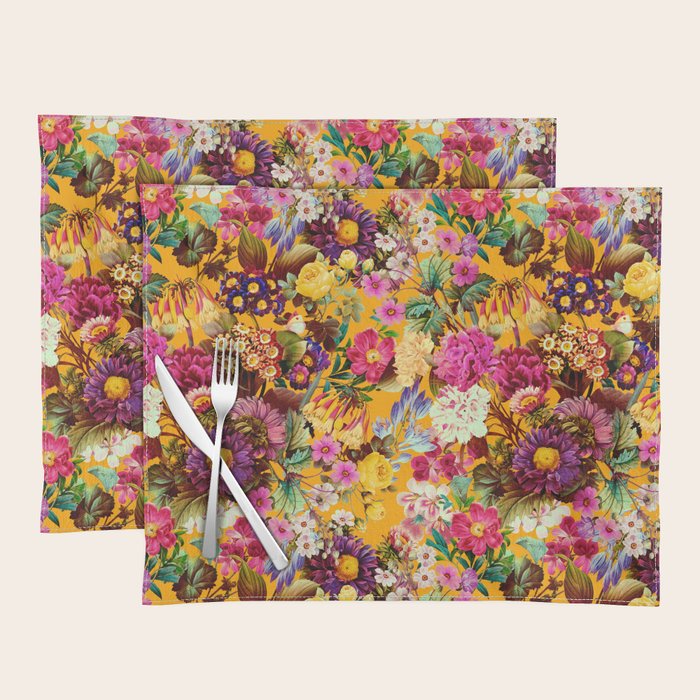Multicolor Botanical Garden Placemat Gallery Image 1