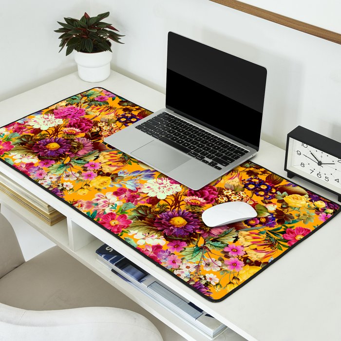 Multicolor Botanical Garden Desk Mat Gallery Image 2