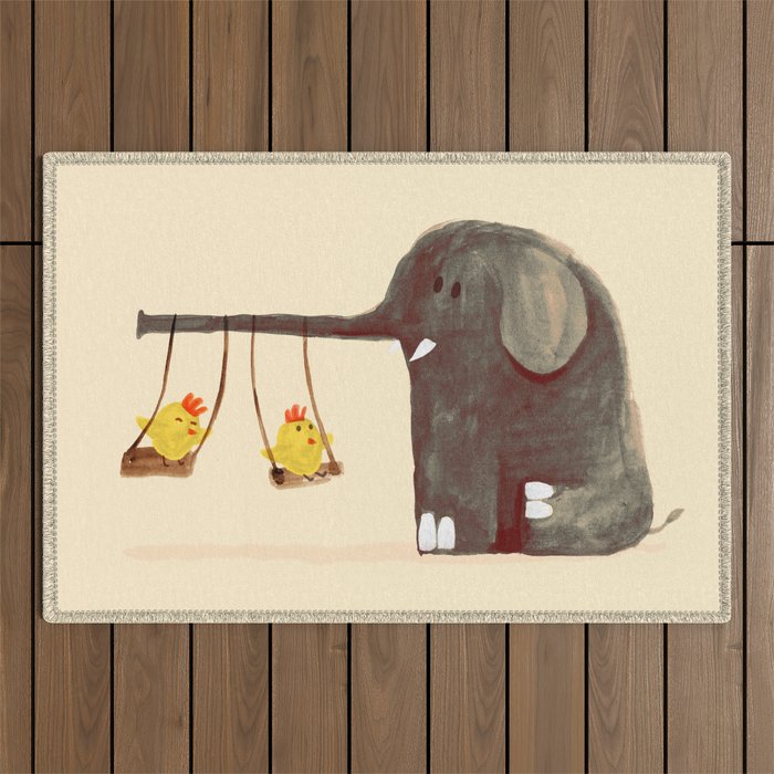 Elephant Swing Outdoor Rug Gallery Image 1