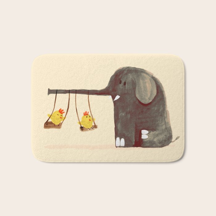 Elephant Swing Bath Mat Gallery Image 1