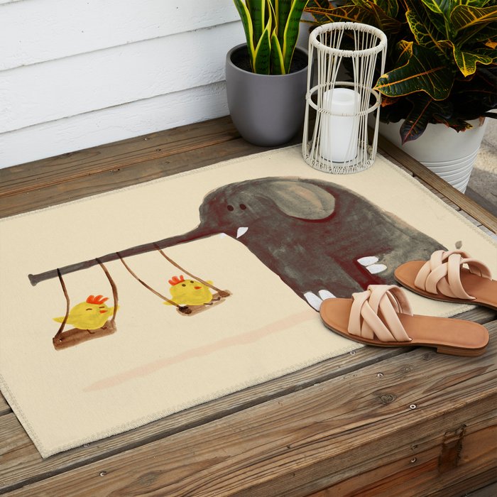 Elephant Swing Outdoor Rug Gallery Image 2