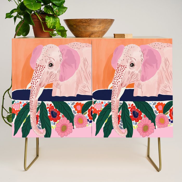 Elephant Spa Day Credenza Gallery Image 1