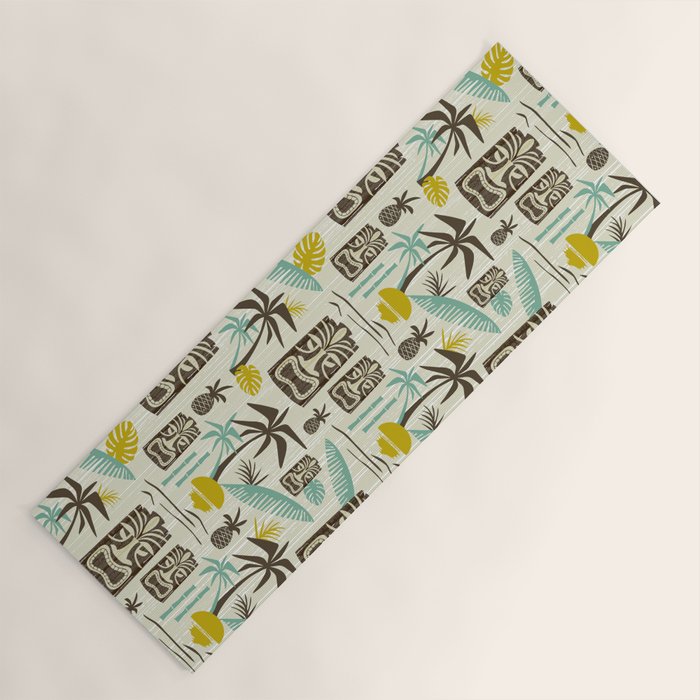 Island Tiki - Tan Yoga Mat Gallery Image 1