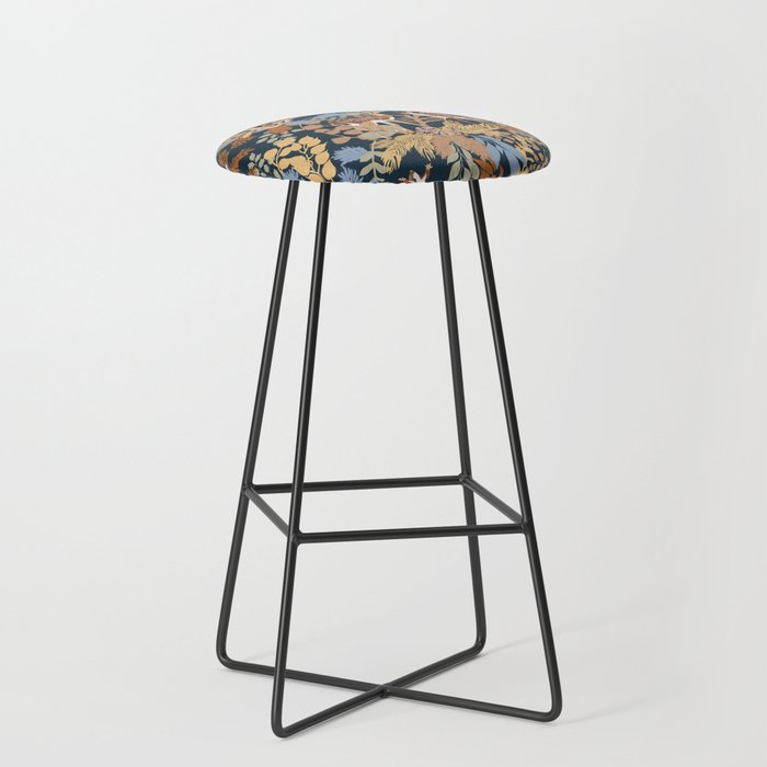 Colorful Dark Forest Animals B Stool Gallery Image 1