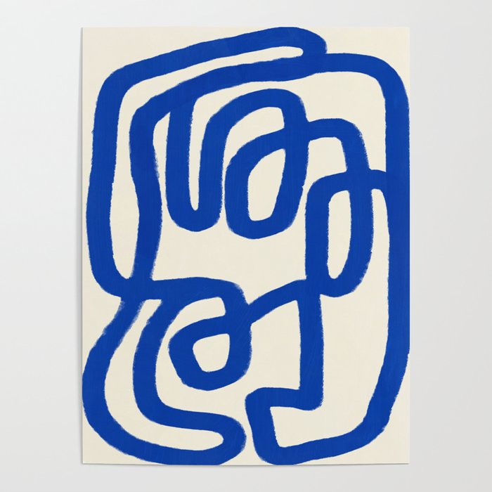 Blue line art 05 Poster Gallery Image 4