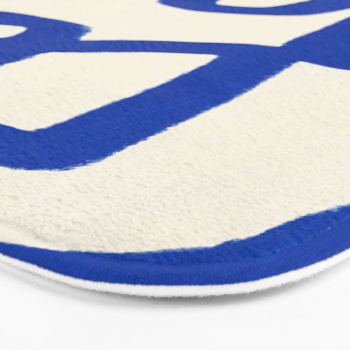 Blue line art 05 Bath Mat Gallery Image 3