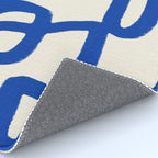 Blue line art 05 Rug Gallery Image 4