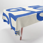 Blue line art 05 Tablecloth Gallery Image 1