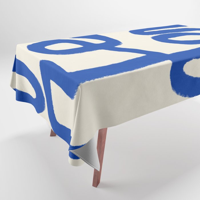 Blue line art 05 Tablecloth Gallery Image 1