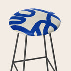 Blue line art 05 Stool Gallery Image 2