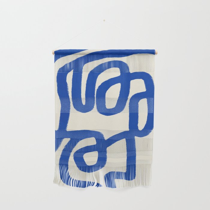 Blue line art 05 Wall Hanging Gallery Image 1