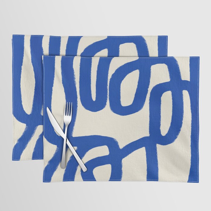 Blue line art 05 Placemat Gallery Image 1