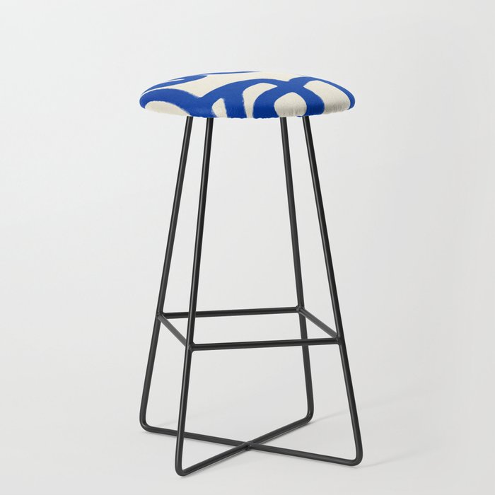 Blue line art 05 Stool Gallery Image 1