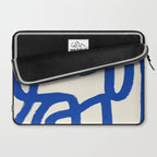 Blue line art 05 Laptop Sleeve Gallery Image 2