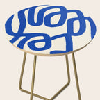 Blue line art 05 Side Table Gallery Image 2
