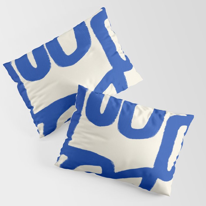 Blue line art 05 Pillow Sham Gallery Image 3