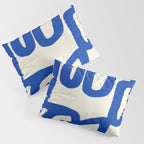Blue line art 05 Pillow Sham Gallery Image 3
