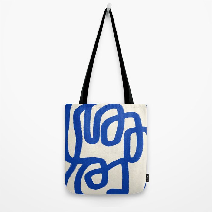 Blue line art 05 Tote Bag Gallery Image 2