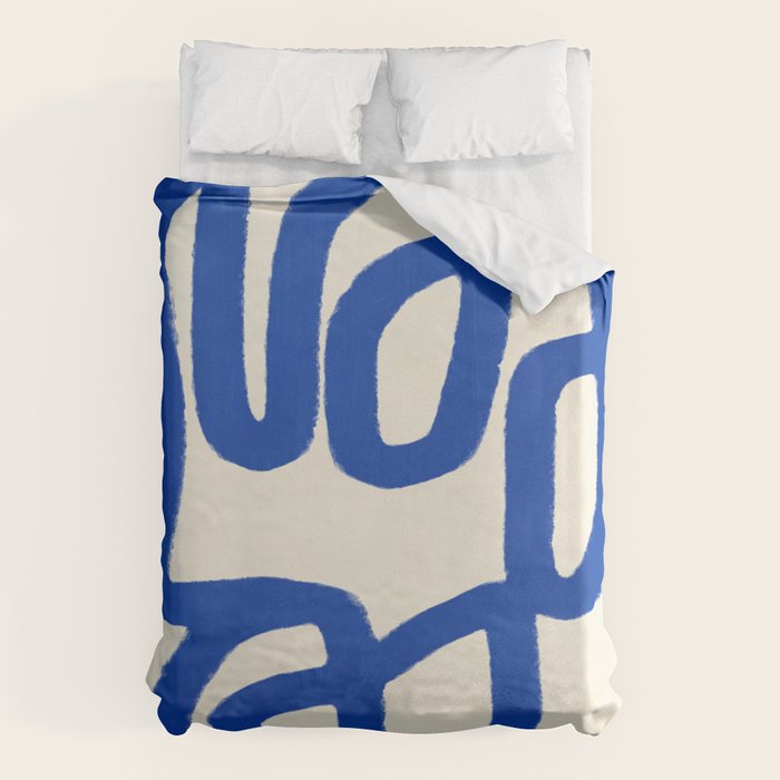 Blue line art 05 Duvet Cover Gallery Image 6