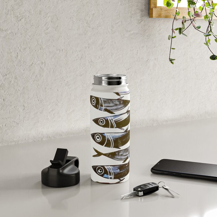 Line Fish Water Bottle Gallery Image 4