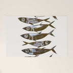 Line Fish Welcome Mat Gallery Image 1