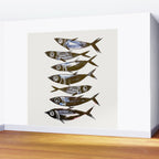 Line Fish Wall Mural Gallery Image 2
