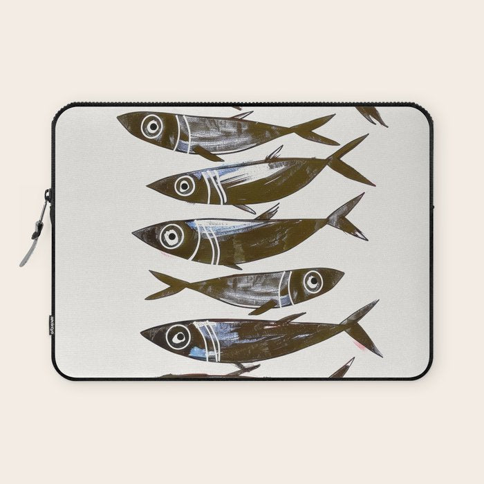 Line Fish Laptop Sleeve Gallery Image 1