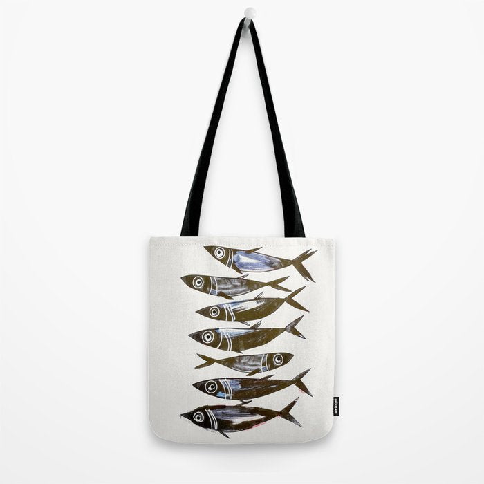 Line Fish Tote Bag Gallery Image 2