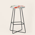 Scandinavian Fairytale - Green + Red Stool Gallery Image 1