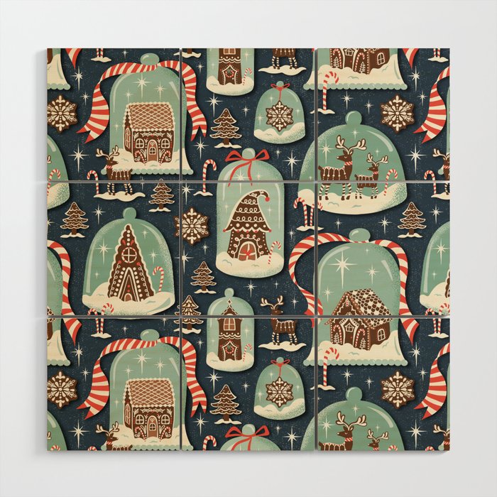 Gingerbread Village Wood Wall Art Gallery Image 1
