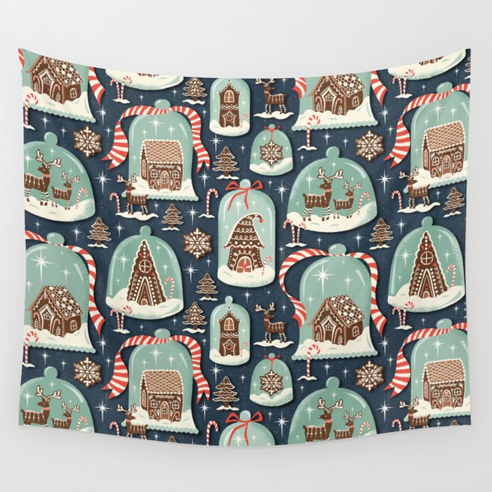 Gingerbread Village Wall Tapestry Gallery Image 4