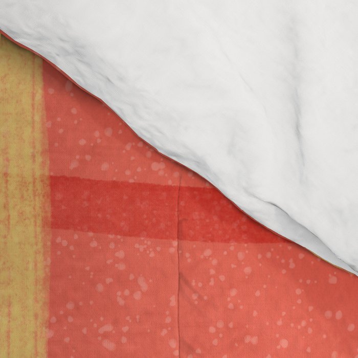 Abstract Tennis Net Pattern in Rosey Red Comforter Gallery Image 4