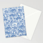chinoiserie toile blue Stationery Card Gallery Image 2