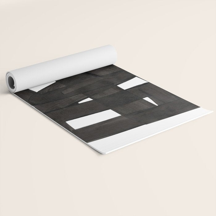 'Boulder' Mid Century Modern Fun Abstract Shapes  Yoga Mat Gallery Image 2