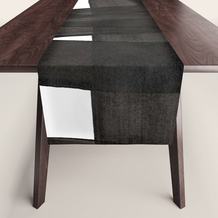 'Boulder' Mid Century Modern Fun Abstract Shapes  Table Runner Gallery Image 1