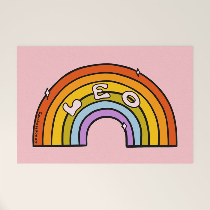 Leo Rainbow Welcome Mat Gallery Image 1